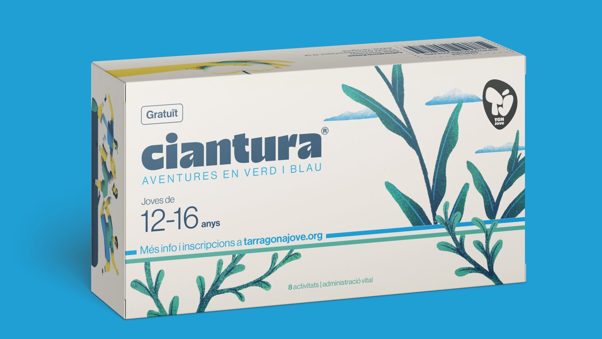 Mock-up caixa de medicament cicle Ciantura