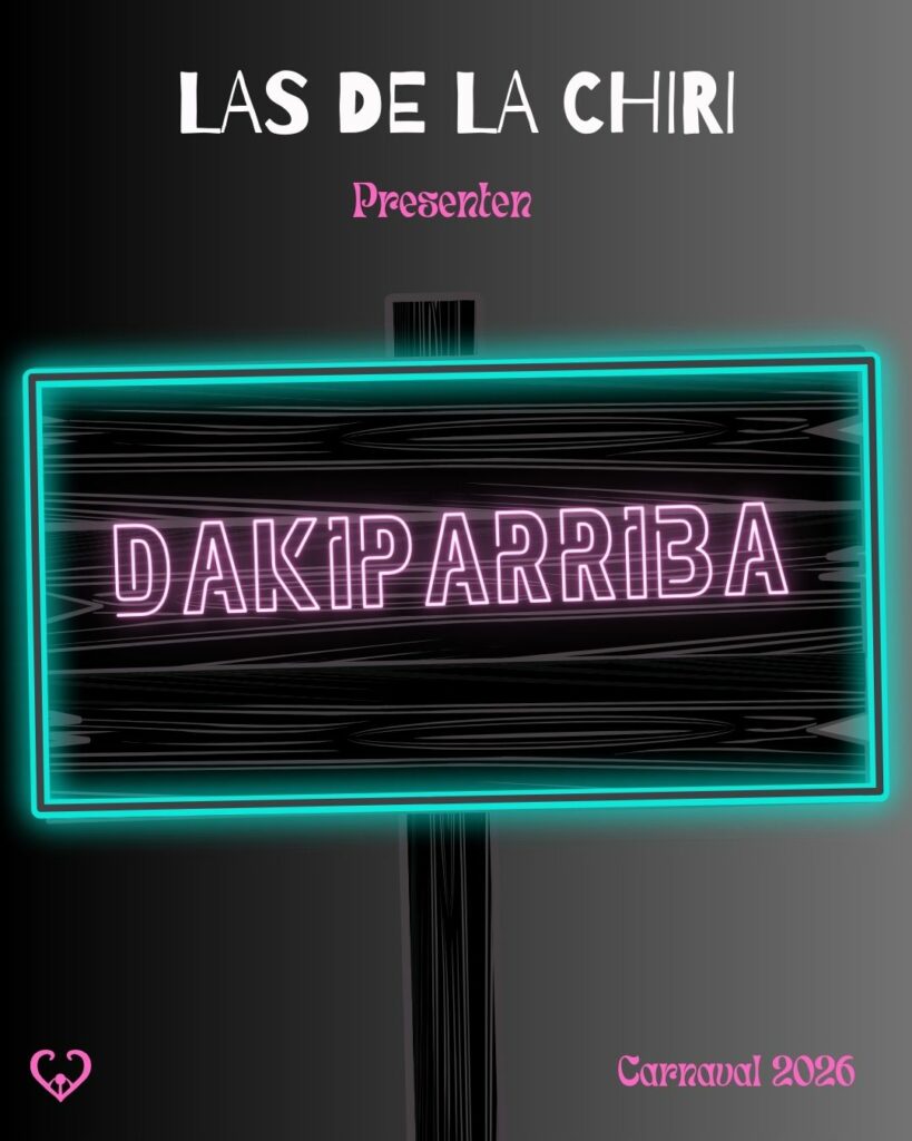 Las De La Chiri enguany són 'DAKI PARRIBA'. Com cada any, venen amb crítica, humor i molt poca vergonya. Enguany porten un missatge molt profund que no et deixarà indiferent.